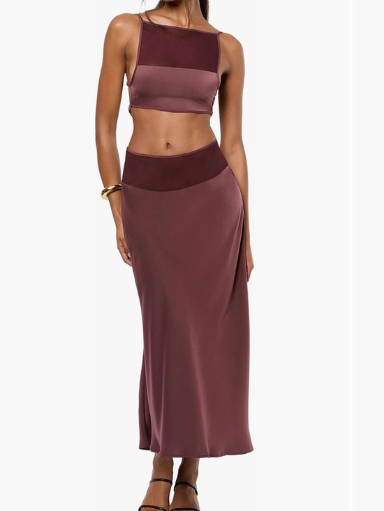 WeWoreWhat Dresses & Skirts - WeWoreWhat Midi Skirt and crop top set small new with tags